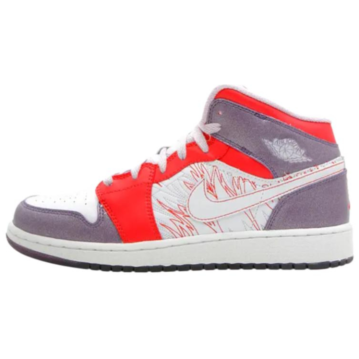 Jordan Jordan Air Jordan 1 Mid top Basketball Shoes Women's Fuchsia White