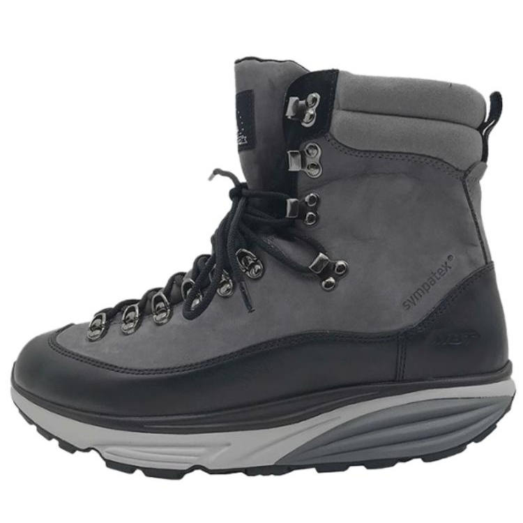 MBT Slip Resistant Abrasion Resistant Slip Resistant Abrasion Resistant High top Hiking Shoes Men's Gray
