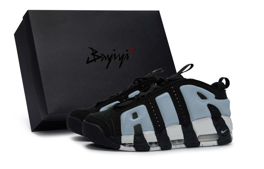 Nike Nike Air More Uptempo 811 Manufacturing, Exoplanetary Blue Gray Slip Resistant Abrasion Resistant
