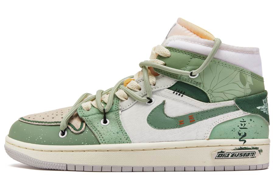 Jordan Jordan Air Jordan 1 ADCDAVINCI Custom, Pointed Horn Cushioning Slip Resistant Cushioning Slip Resistant Mid top