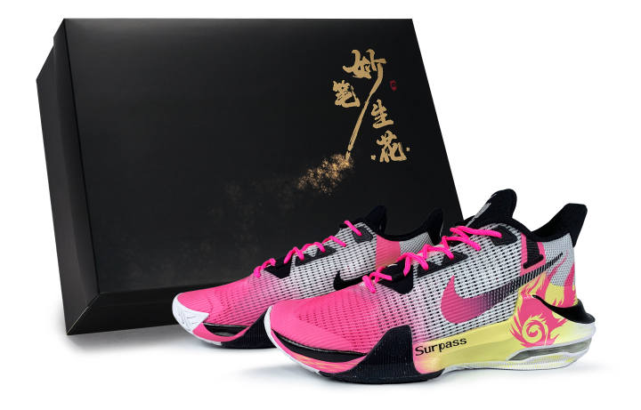 Nike Nike Air Max Impact Flame Speed Zhengfeng Low top Basketball Shoes Men's Black Pink Yellow