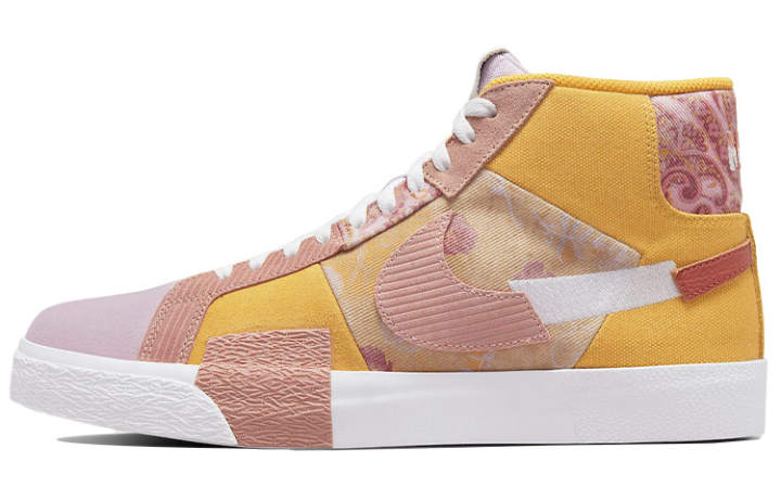 Nike Nike Sb Zoom Blazer Mid Premium Floral Paisley Sanded Gold