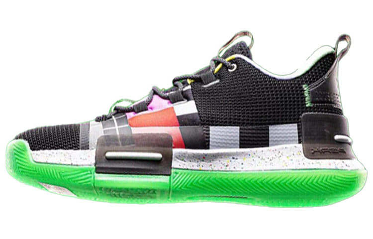 PEAK 30ING x PEAK Taichi, Louis, Flash Lightweight Cushioning Low top Basketball Shoes Men's Black Green