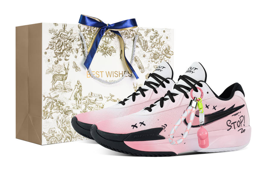 Nike Nike Air Zoom G.T. Cut Academy Ink And Color Fantasy Gold Box Abrasion Resistant Low top Basketball Shoes Men's Pink