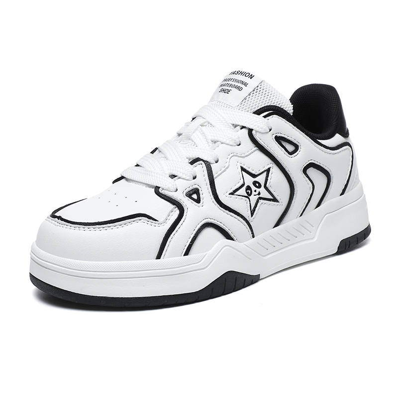 JSWEI JSWEI Abrasion Resistant Lightweight Height Increasing Low top Skateboard Shoes Unisex