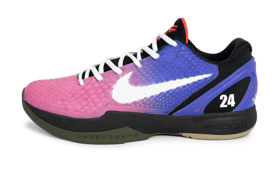 Nike Nike Zoom Kobe 6 Miami Anti Slip And Wear Resistant Rebound Anti Rollover Low top Basketball Shoes Unisex Pink Purple