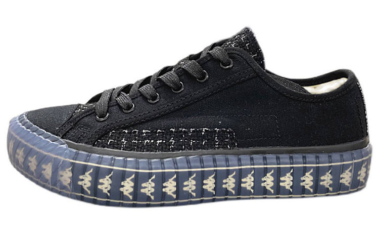 Kappa Slip Resistant Abrasion Resistant Slip Resistant Abrasion Resistant Low top Canvas Shoes Women's Black
