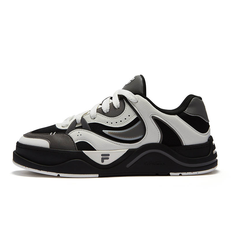 FILA FUSION 50 50 Quick Dry Low top Skateboard Shoes Men's White Black