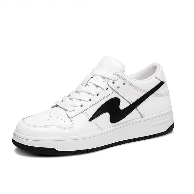 BAGE BAGE Slip Resistant Abrasion Resistant Low top Skateboard Shoes Unisex White