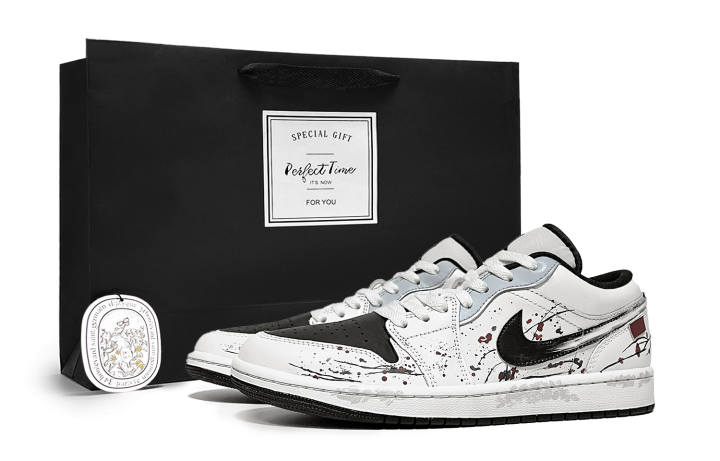 Jordan Jordan Air Jordan 1 Plum Blossom Cushioning Slip Resistant Abrasion Resistant