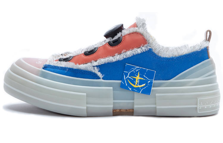XVESSEL VESSEL Canvas Shoes Unisex Blue Red