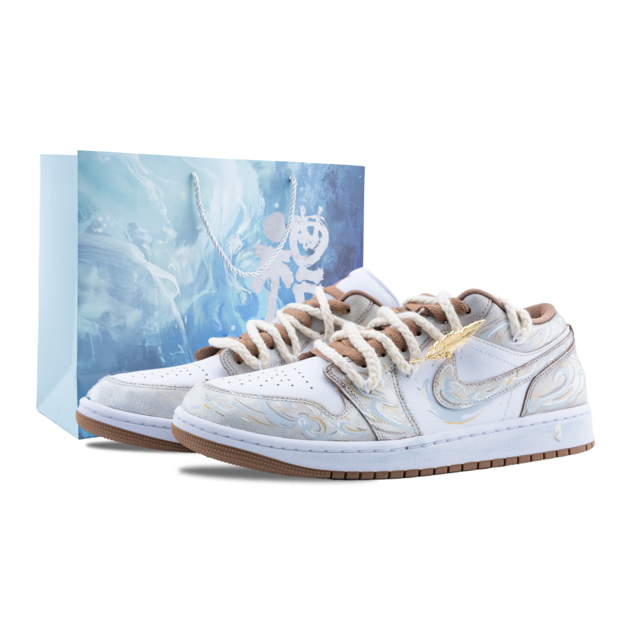 Jordan Jordan Air Jordan 1 Dunhuang Singing Sand Slip Resistant Abrasion Resistant Slip Resistant Abrasion Resistant Low top