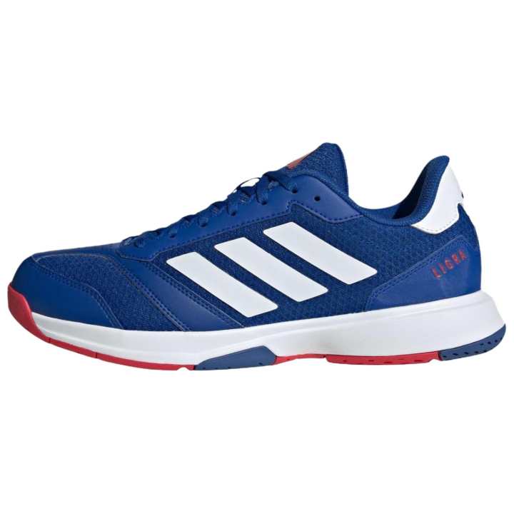 Adidas Adidas Ligra 8 Synthetic Leather Breathable Low top Training Shoes Men's Blue