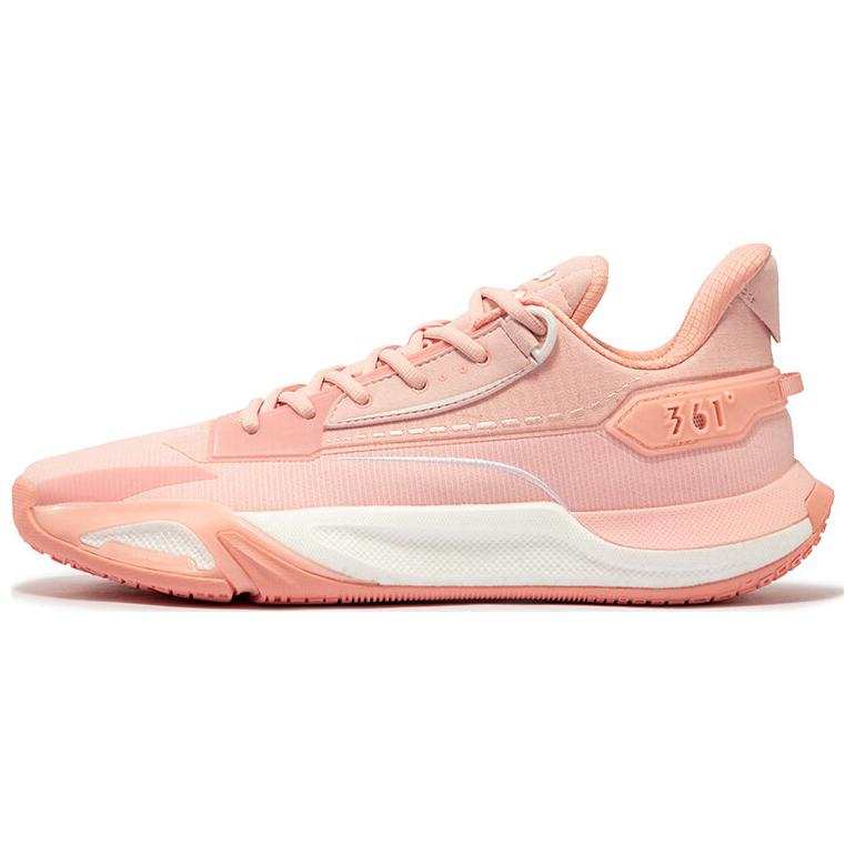 361° Abrasion Resistant Slip Resistant Abrasion Resistant Slip Resistant Low top Basketball Shoes Men's Pink