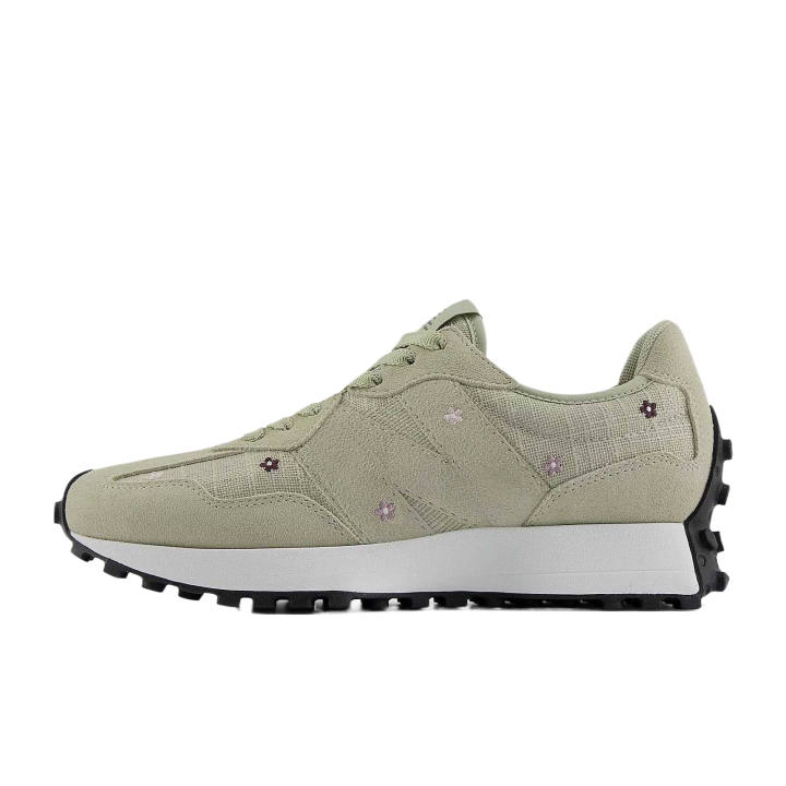 New Balance 327 Wmns New Balance 'Olive Floral Embroidery' Women's