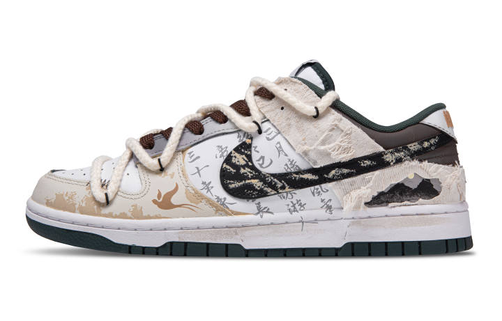 Nike Nike Dunk Zhijiang Fog Quick Dry Lightweight Moisture Wicking Low top Skateboard Shoes Unisex Ecru