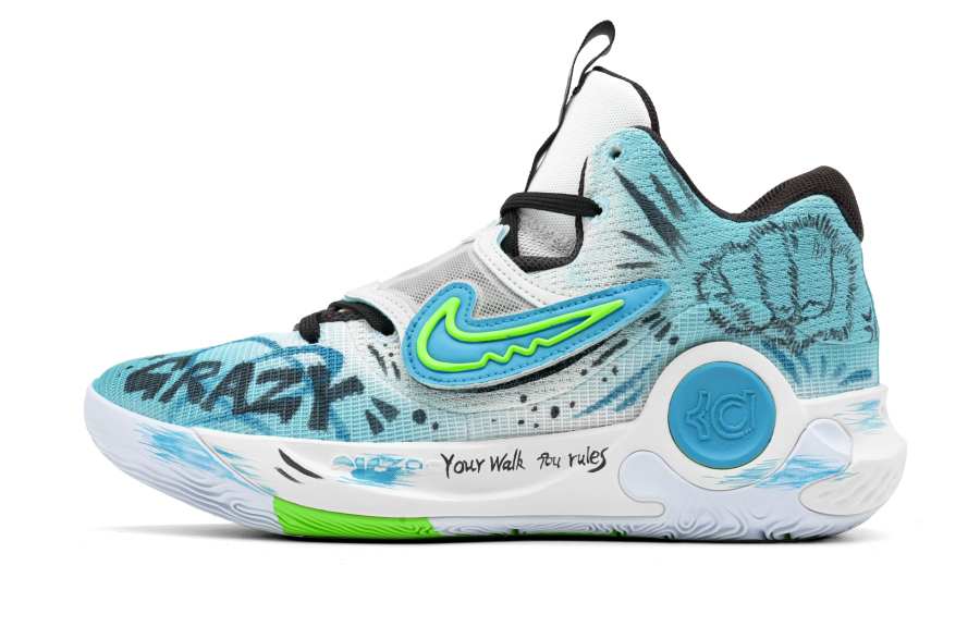 Nike Nike KD Trey 5 X Punch Hard Abrasion Resistant Low top Basketball Shoes Men's White Green