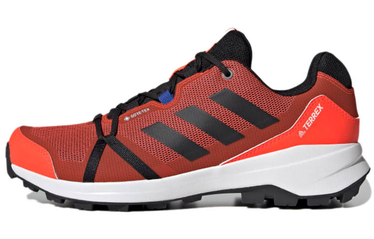 Adidas Adidas Terrex Skyhiker Gore Te Fabric Outdoor Abrasion Resistant Breathable Low top Hiking Shoes Unisex Red Black