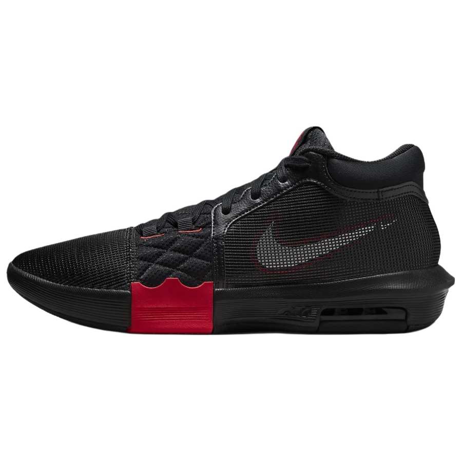 Nike Nike Witness 8 Comfortable Slip Resistant Abrasion Resistant Mid top Basketball Shoes Men's Black Red