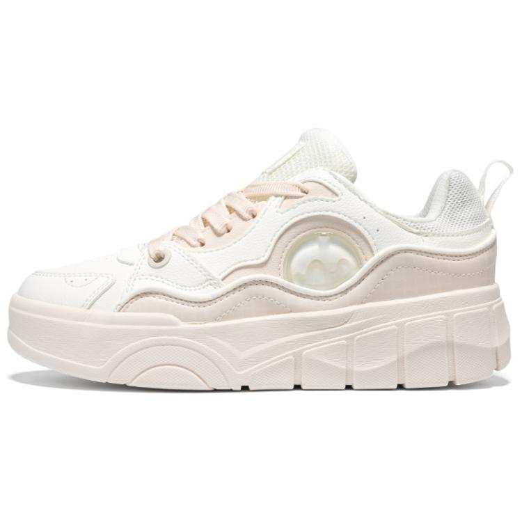 361° Slip Resistant Coverage Slip Resistant Coverage Low top Skateboard Shoes Women's White Pink
