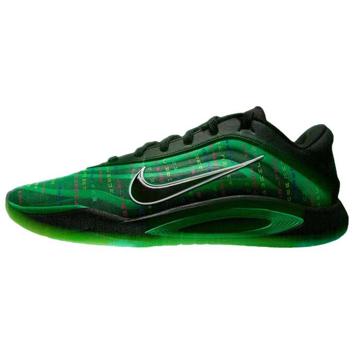 Nike Nike A'One Basketball Shoes Unisex Black Green