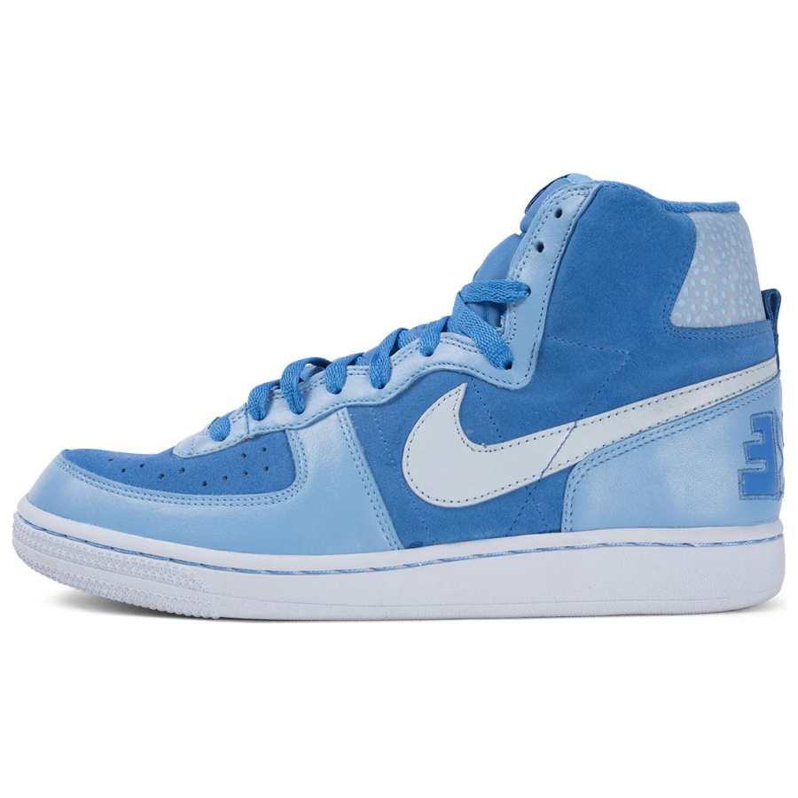 Nike Nike Terminator Slip Resistant Abrasion Resistant High top Skateboard Shoes Unisex Blue