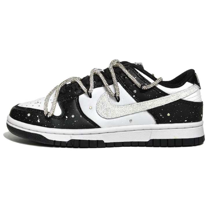 Nike Nike Dunk Panda Baby's Breath, Goku Manufacturing Abrasion Resistant Low top Skateboard Shoes Unisex Black White