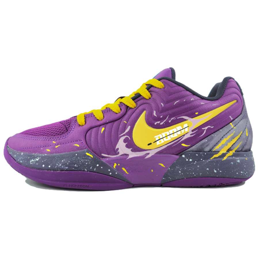 Nike Nike Ja 2 Slip Resistant Abrasion Resistant Low top Basketball Shoes Men's Purple Gold