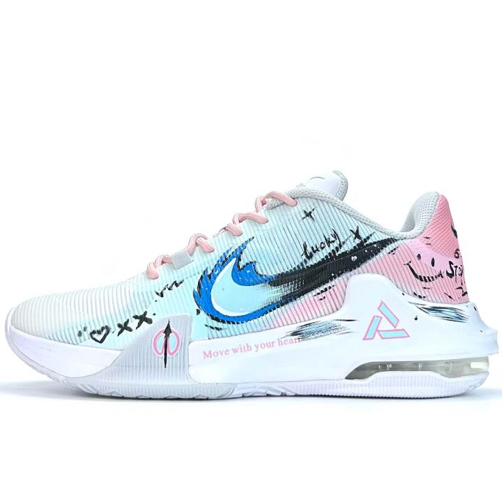 Nike Nike Air Max Impact 4 Pink Mist Adventure Cushioning Abrasion Resistant Breathable Lightweight Mid top Basketball Shoes