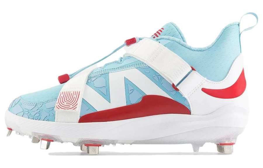 New Balance New Balance Lindor 2 Cleats 'Vintage Puerto Rico' Mid top Training Shoes Men's White Blue Red