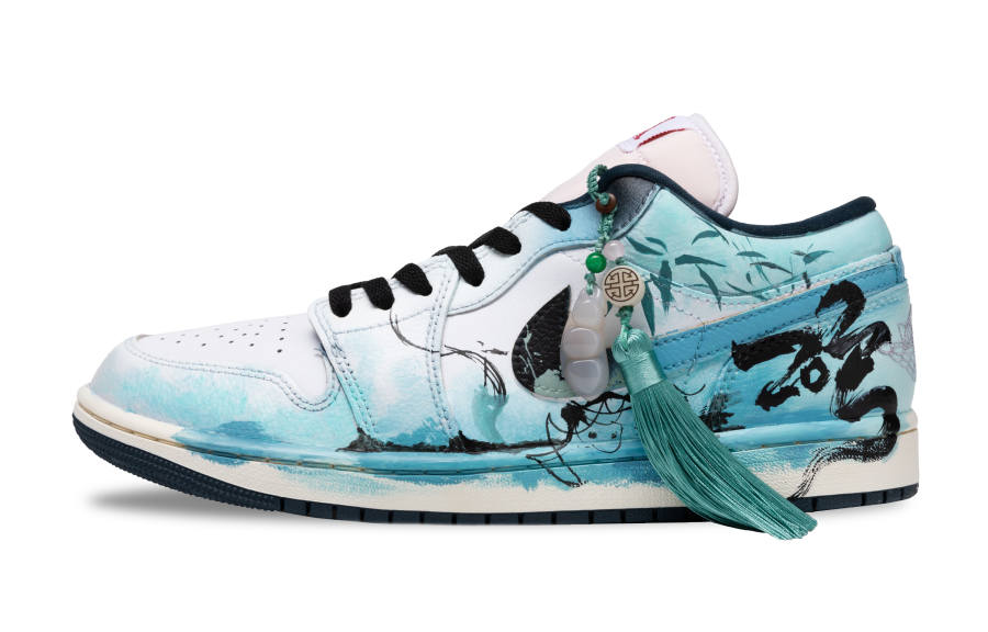 Jordan Jordan Air Jordan 1 Cushioning, Wear Resistant Low top Basketball Shoes Men's Green