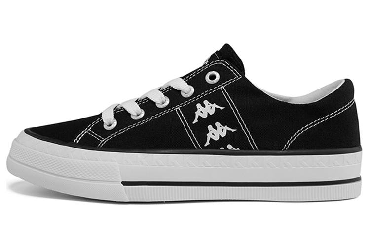 Kappa Slip Resistant Abrasion Resistant Slip Resistant Abrasion Resistant Low top Canvas Shoes Unisex Black White