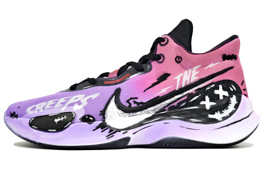 Nike Nike Renew Elevate 3 Cushioning Low top Basketball Shoes Unisex Purple Pink