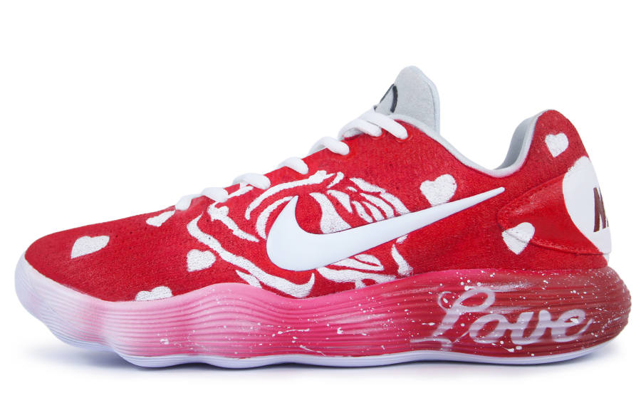 Nike Nike Hyperdunk 2017 Low Xi Chu Manufacturing Slip Resistant Low top Basketball Shoes Men's Red White