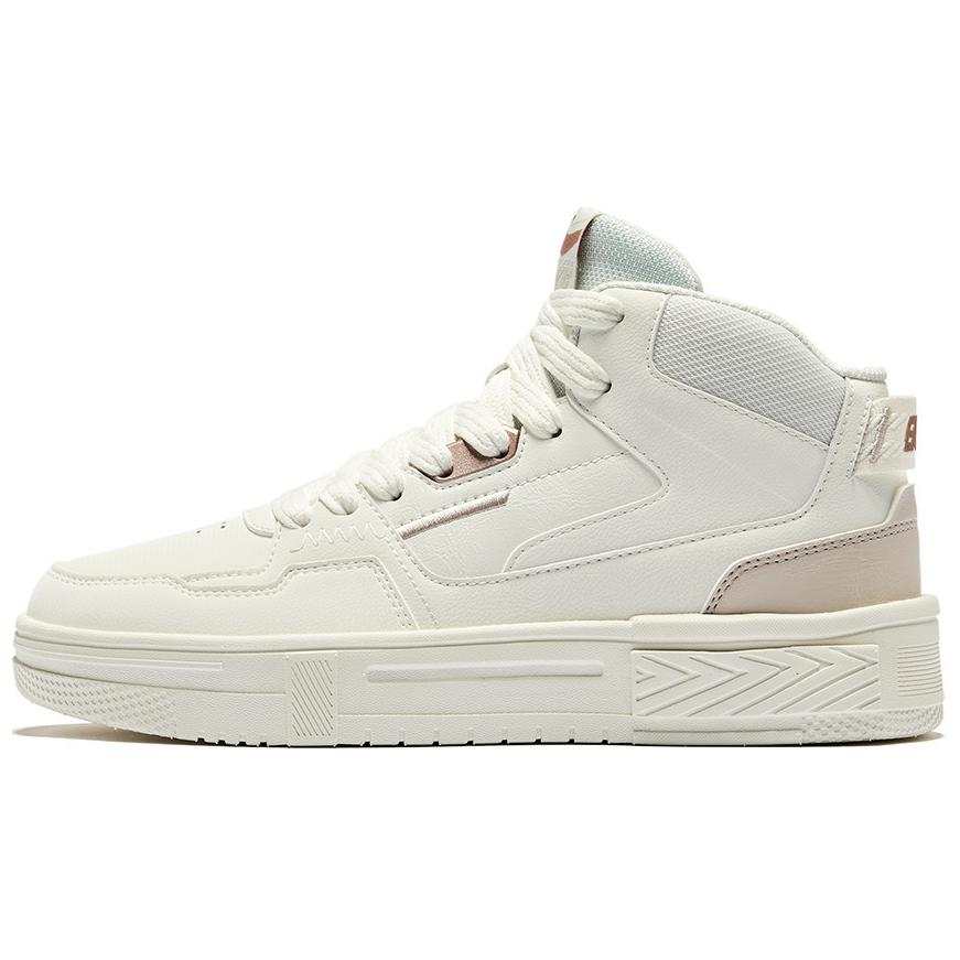 Erke Compact 3.0 Comfortable And Breathable Slip Resistant Abrasion Resistant High top Skateboard Shoes Women's White