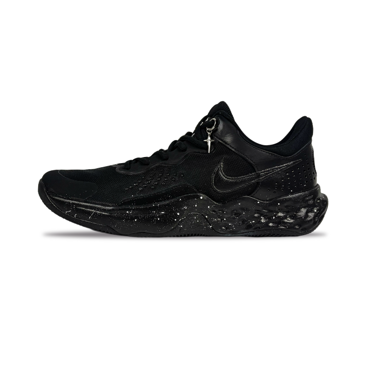 Nike Nike Fly By Mid 3 Black Warrior Fabric Cushioning, Wear Resistant Mid top Basketball Shoes Men's Black