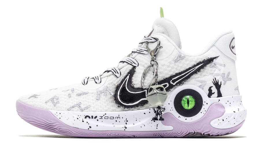 Nike Nike KD Trey 5 IX Weird Zoom Call Fabric Mid top Vintage Basketball Shoes Unisex Black White