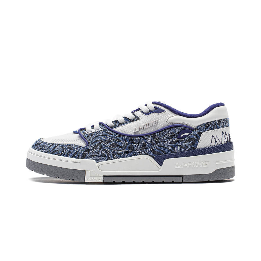 Li-Ning Li Ning 001 BTC Skateboard Shoes Men's Low Top Navy/Champagne White