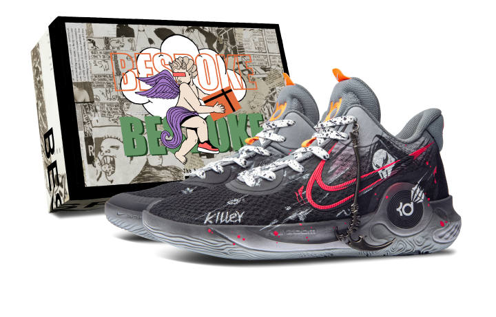 Nike Nike KD Trey 5 IX Basketball Shoes Unisex Mid Top Black/Gray/Red