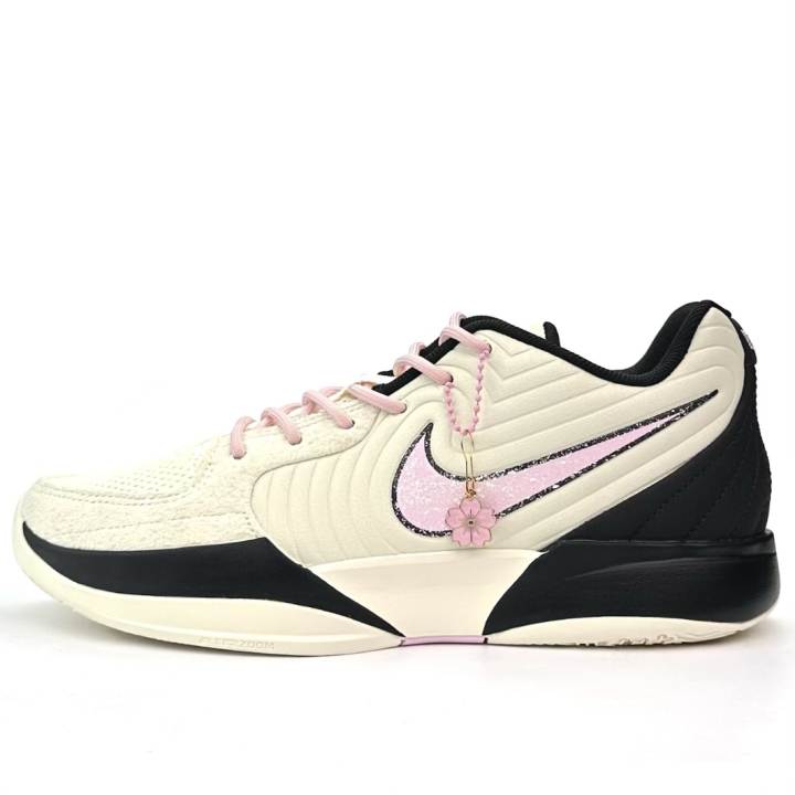 Nike Nike Ja Morant 2 Spring Summer Cherry Blossom Girly Pink Grip Support Lightweight Anti Rollover Slip Resistant Low top