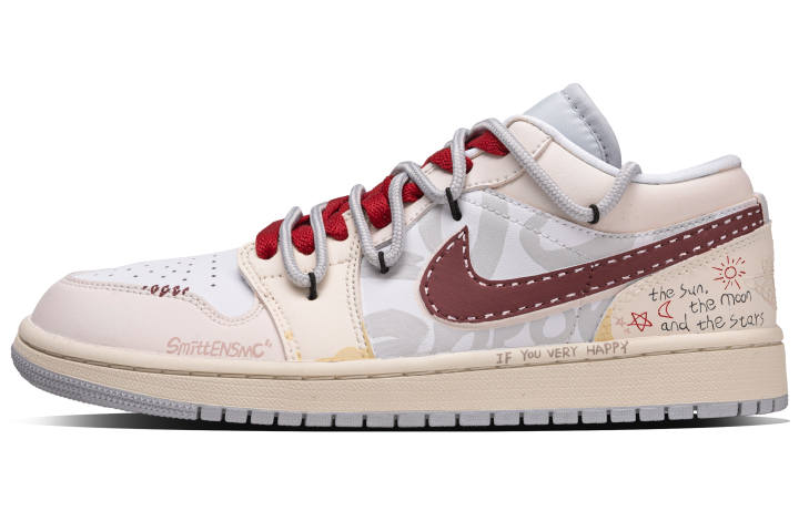 Jordan Jordan Air Jordan 1 Star Moon Prologue Synthetic Leather Slip Resistant Abrasion Resistant