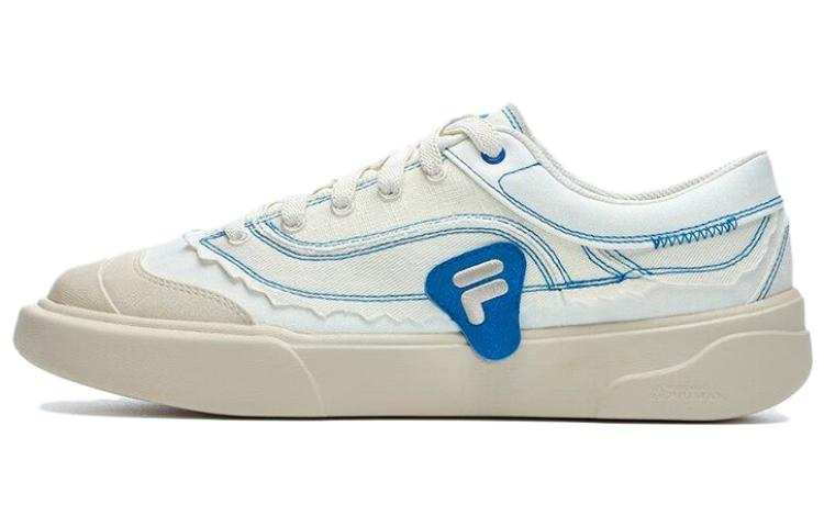 FILA FUSION CURVE Sealing Wa Curve Low top Canvas Shoes Men's White Blue