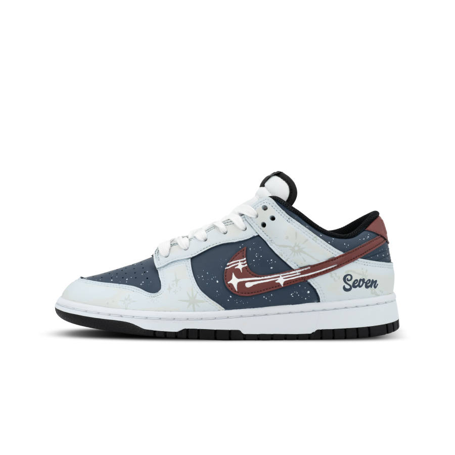 Nike Nike Dunk Gorilla Jiedian XJDD Vast Seven Stars Low top Skateboard Shoes Unisex White Blue