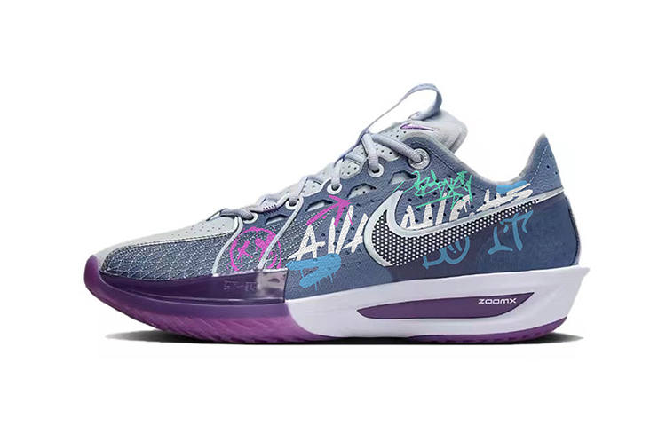 Nike Nike G.T. Cut 3 EP Cushioning Slip Resistant Low top Basketball Shoes Unisex Purple Gray