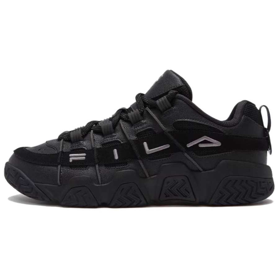 FILA FUSION BUSTER Puffy Shoes Low top Vintage Basketball Shoes Women's Black