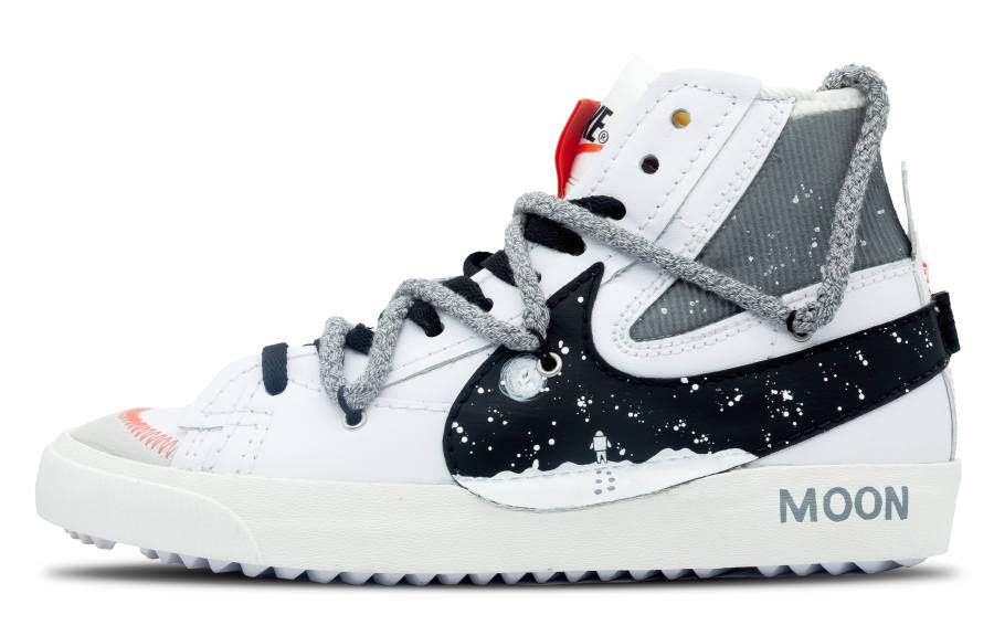 Nike Nike Blazer Skateboard Shoes Unisex High Top White/Gray/Black