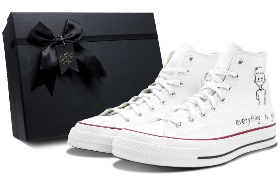 Converse Converse 1970s Slip Resistant, Abrasion Resistant, Coverage Height Increasing High top Canvas Shoes Men's White