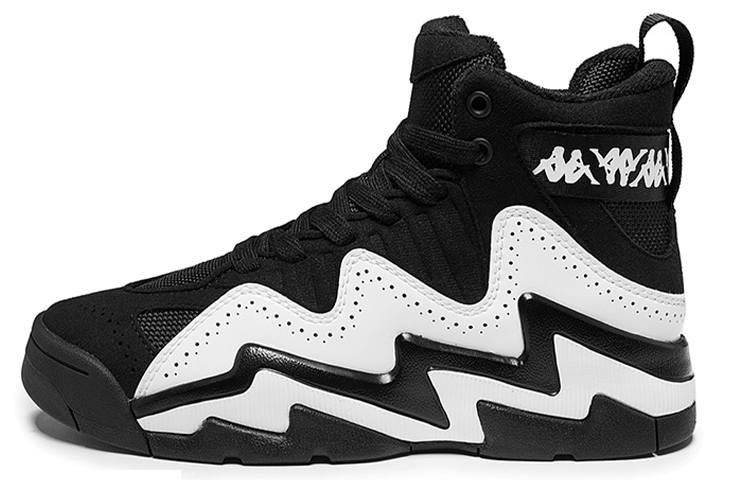 Kappa High top Vintage Basketball Shoes Women's Black White