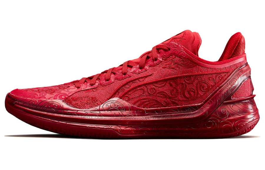 Li-Ning Li Ning Liren 4 V2 Rouge Nian Bing Low top BOOM Technology Basketball Shoes Unisex Samba Red