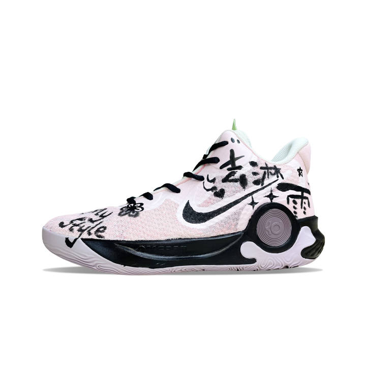 Nike Nike KD 5 Go For A Rain Shower. Cushioning Slip Resistant Mid top Basketball Shoes Unisex Pink